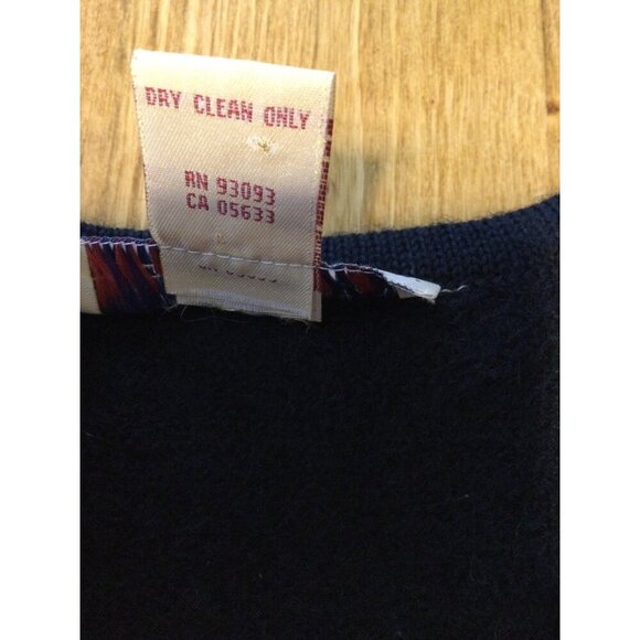 Vintage Telluride Womens Wool Holiday Vest Festive Embroidery M 3D Knit Patchwor - Picture 5 of 8